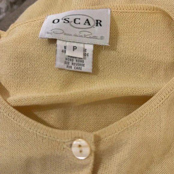 Oscar de La Renta set of cardigan and top size P - Picture 4 of 8